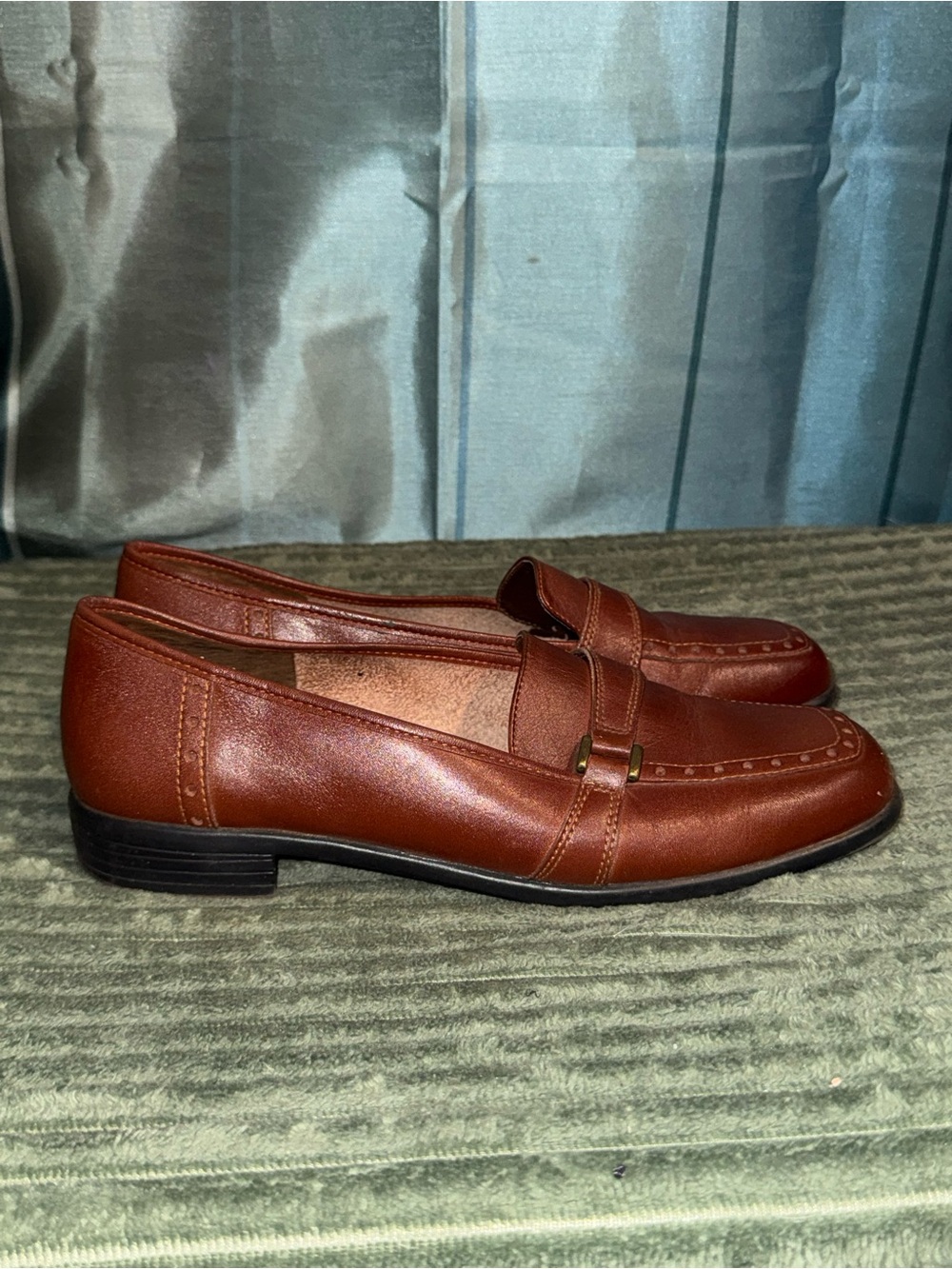 Paces Brown Leather Loafers